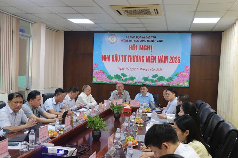 Trường Đại học Công nghiệp Vinh tổ chức Hội nghị Nhà đầu tư thường niên năm 2026