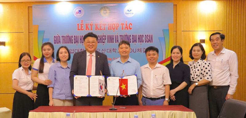Đại học Công nghiệp Vinh ký kết hợp tác với Đại học Osan (Hàn Quốc) – Mở rộng cơ hội học tập và giao lưu quốc tế cho sinh viên