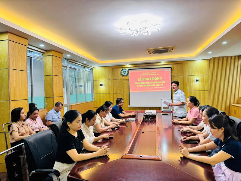 Trường Đại học Công nghiệp Vinh: Phát động ủng hộ đồng bào các tỉnh phía Bắc bị thiệt hại do cơn bão số 3